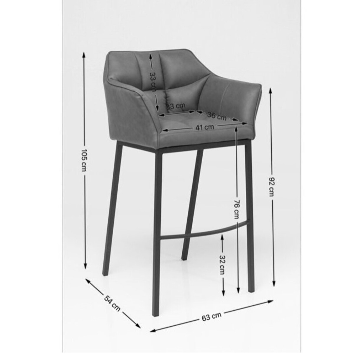 Tabouret de bar Thinktank Quattro Kare Design