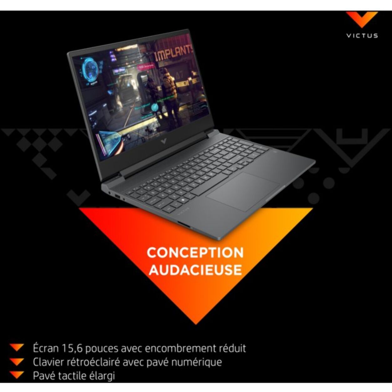 PC Gamer HP Victus 15,6" FHD 144Hz AMD Ryzen AI 5 340 Nvidia GeForce RTX 5060 16 Go RAM DDR5 SSD 512 Go Copilot+