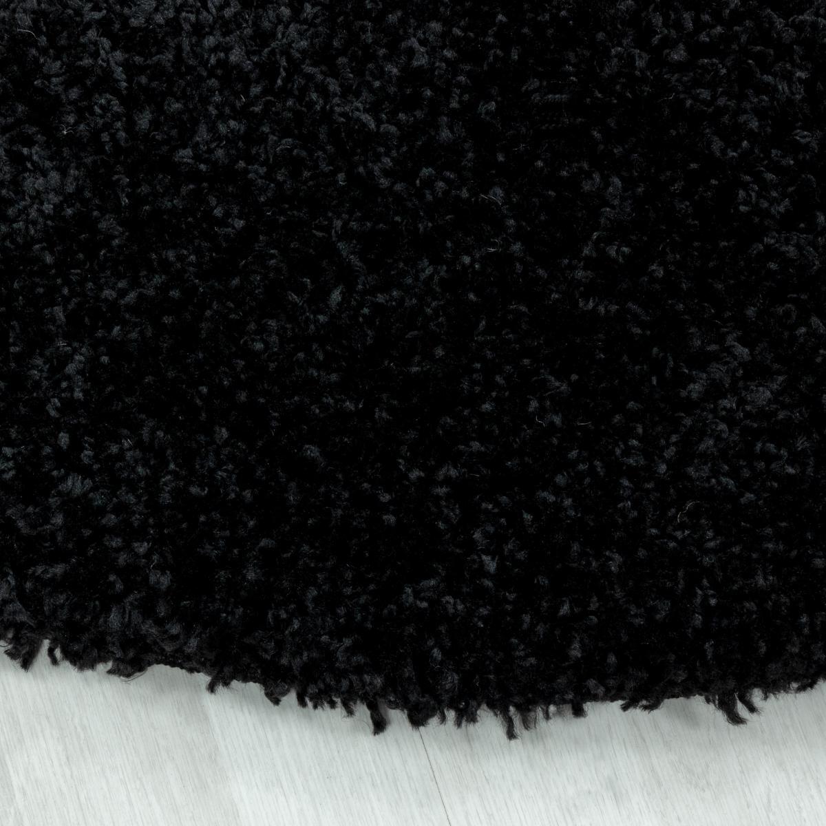 Tapis poils longs shaggy tissé motif uni RIBI