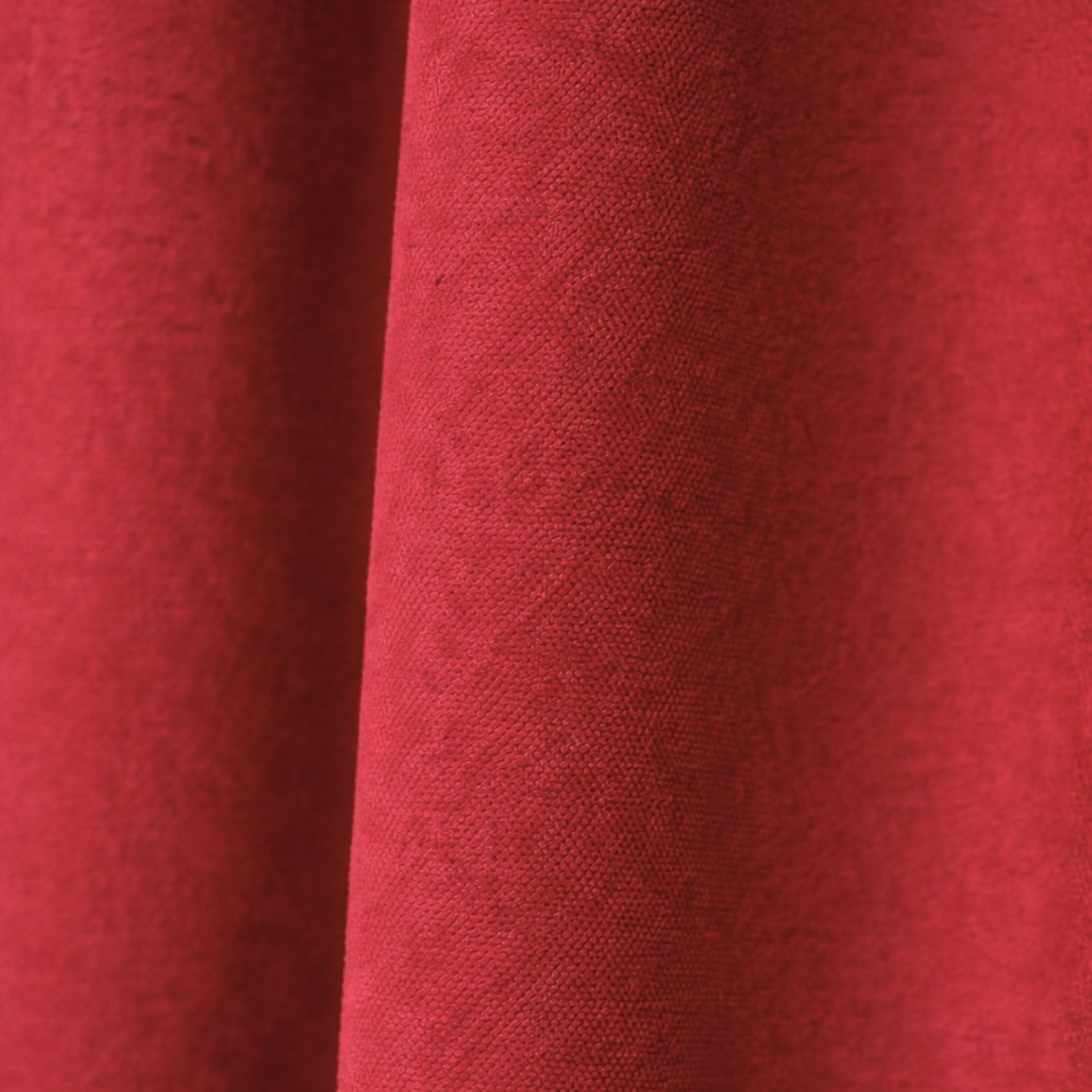 Rideau thermique phonique et semi occultant à galons fronceurs KONFOR - Rouge