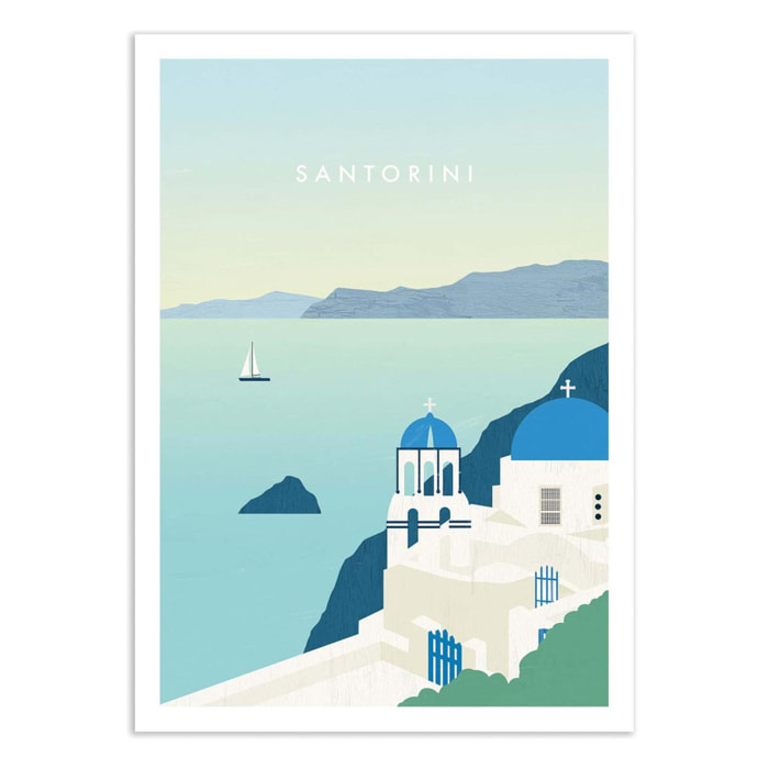 Art-Poster - Santorini - Katinka Reinke - 50 x 70 cm