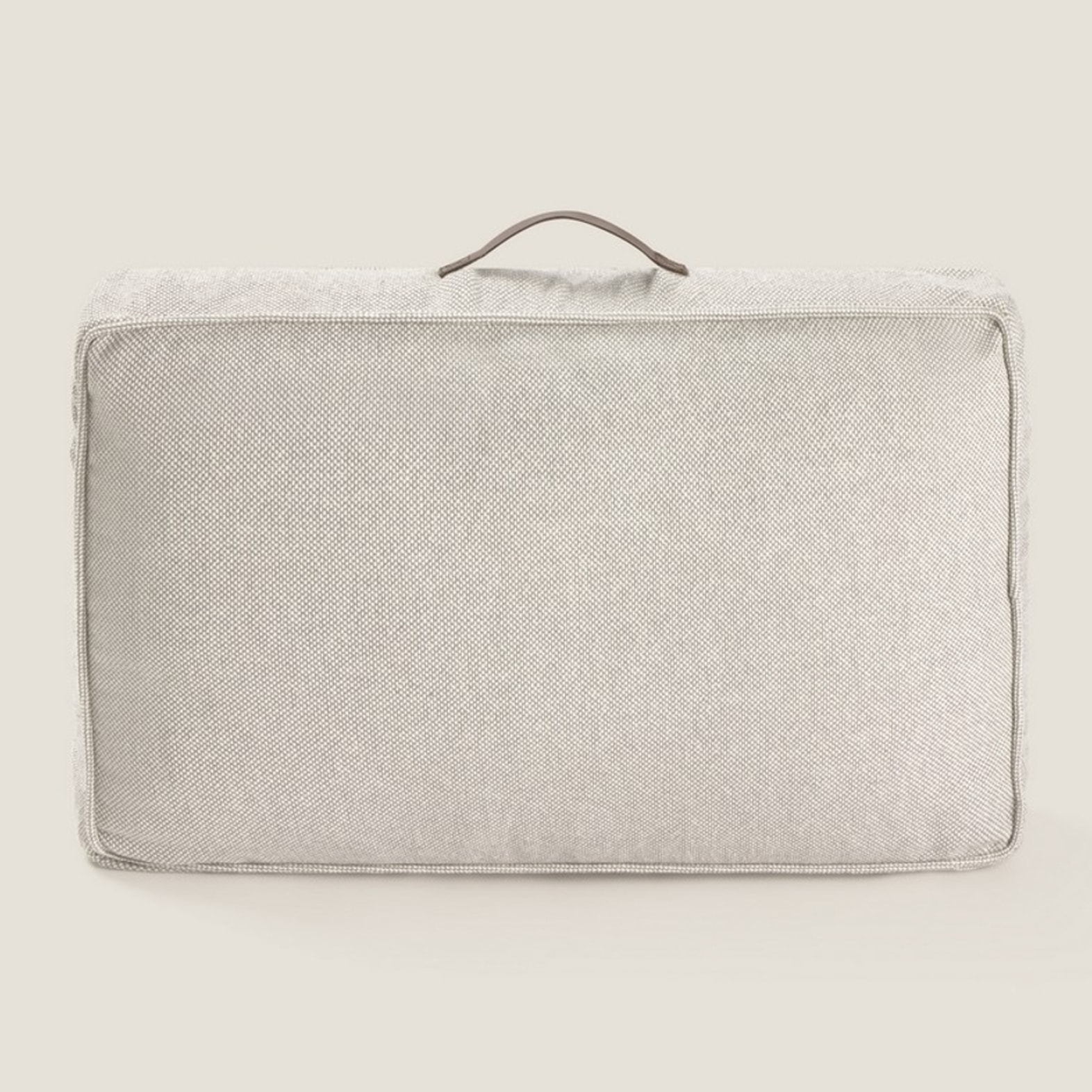 Funda de cojín chill out resistente al agua Trichi color gris Algodón