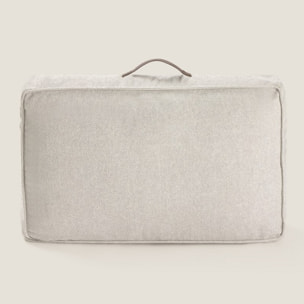 Funda de cojín chill out resistente al agua Trichi color gris Algodón