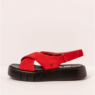 Sandalias 1855 NOBUCK RED/ MALAGA color Red