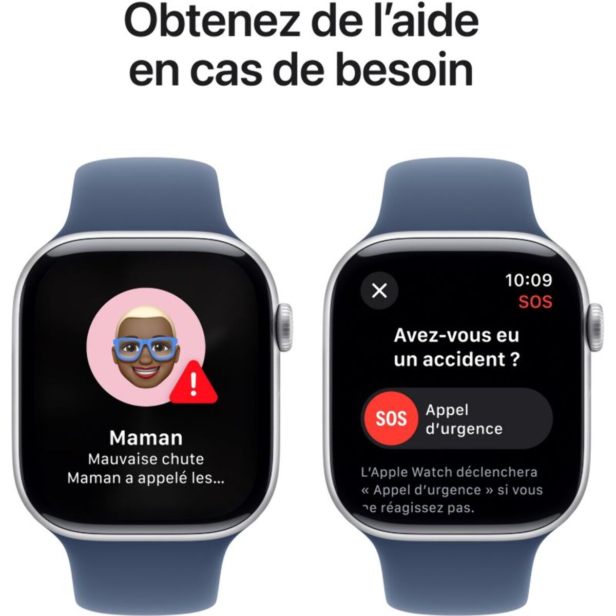 Montre connectée APPLE WATCH Serie 10 42mm Alu/Argent M/L