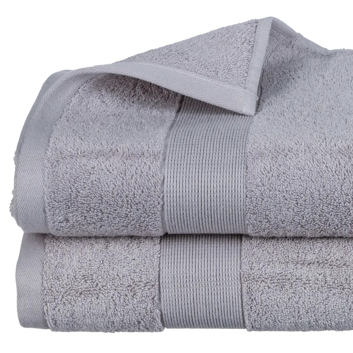 Drap de bain "Essentiel" coton gris taupe 100x150cm