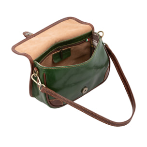 Borsa a tracolla da donna - Modello False - Vera pelle - 14.0 x 23.0 x 9.0 cm