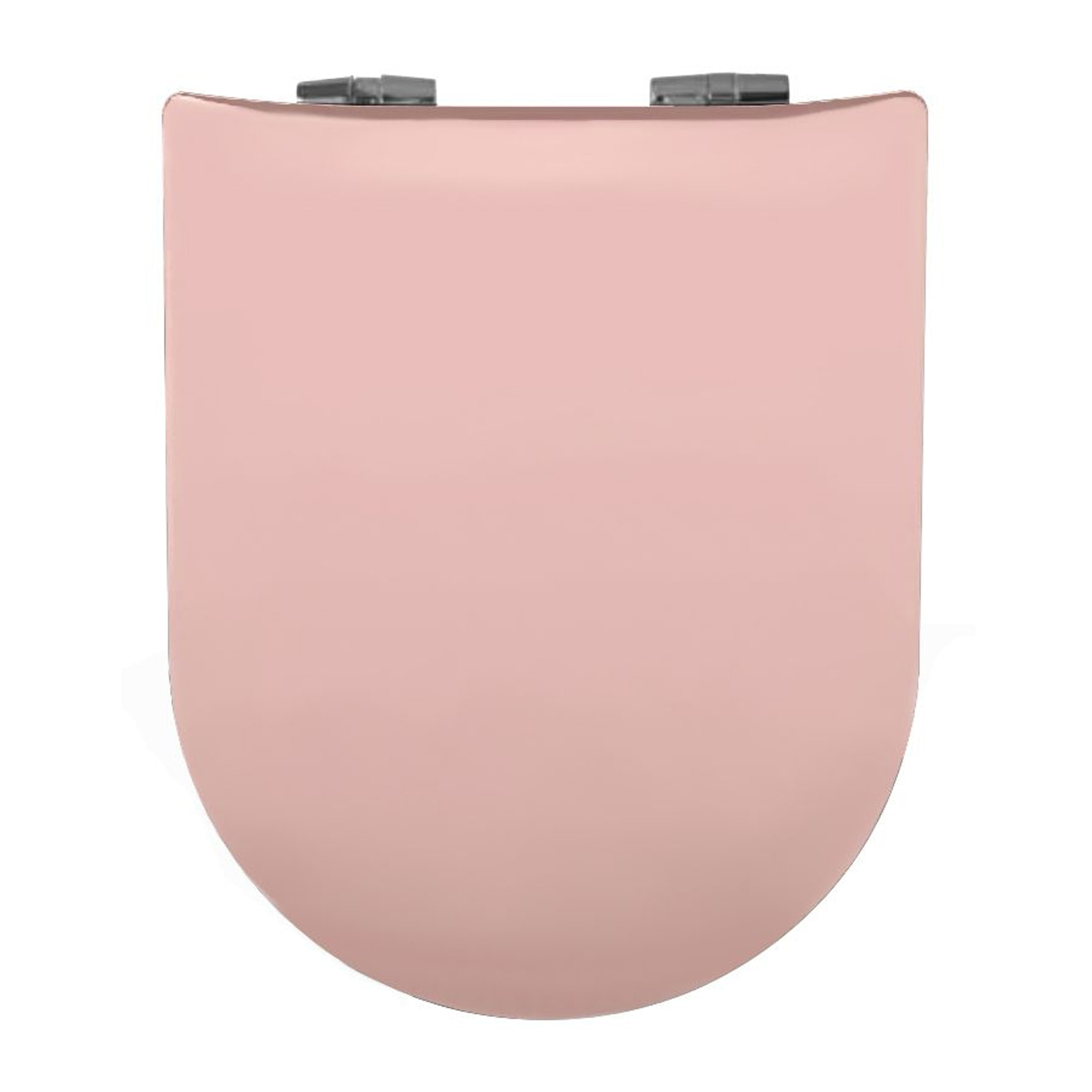 Abattant wood slim déclipsable uni - Vieux rose