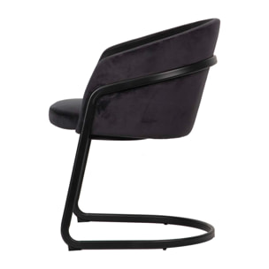 Silla Velvet Negro Sitka 58x58x79 Cm