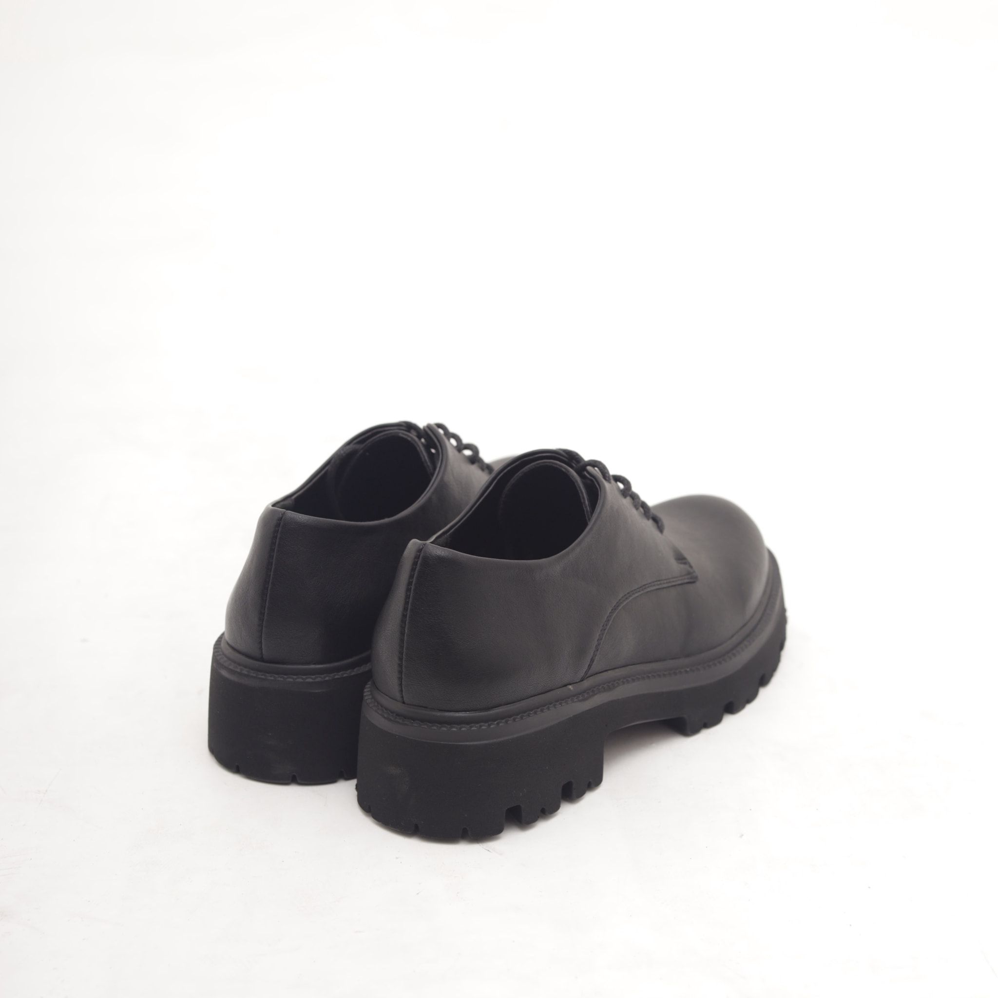 OXFORD SUOLA ALTA LISCIA NERO