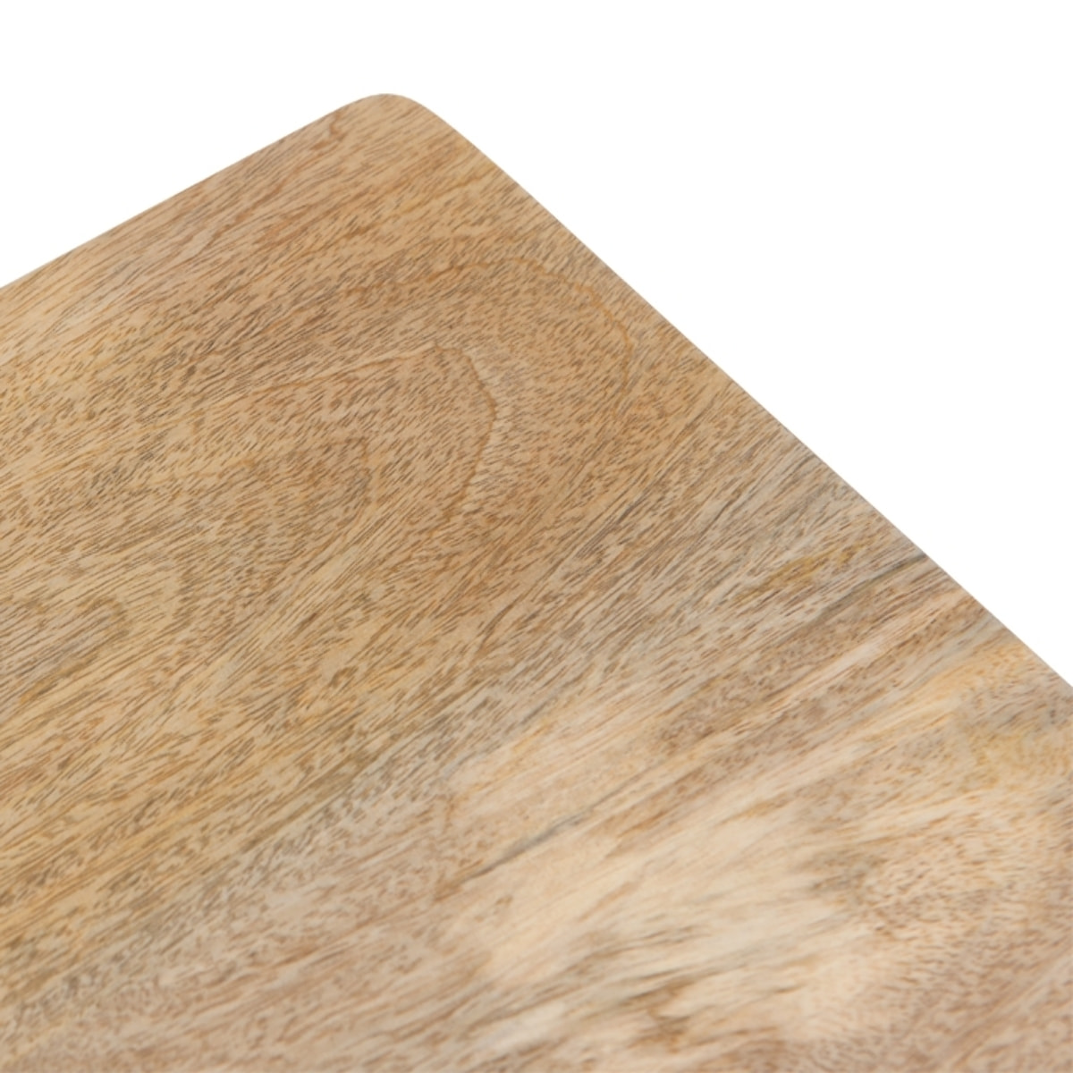 Table de chevet 2 tiroirs en bois de manguier et cannage - Félix