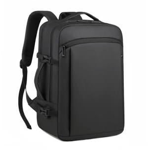 Mochila de viaje con gran resistencia y conexión usb. Impermeable, acolchada y ventilada. Asa para trolley