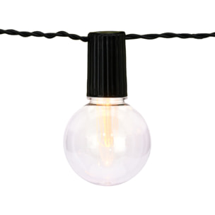 Guirnalda de luces led con bombillas, funciona con pilas - incluye temporizador