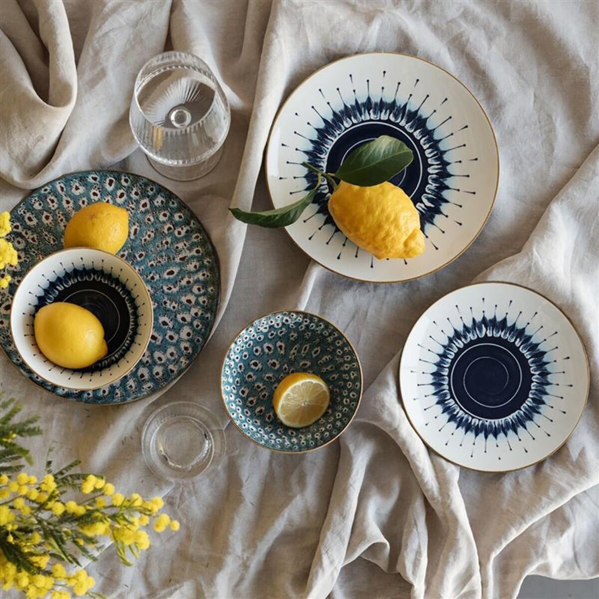 Assiettes Dalia 21cm set de 4 Kare Design