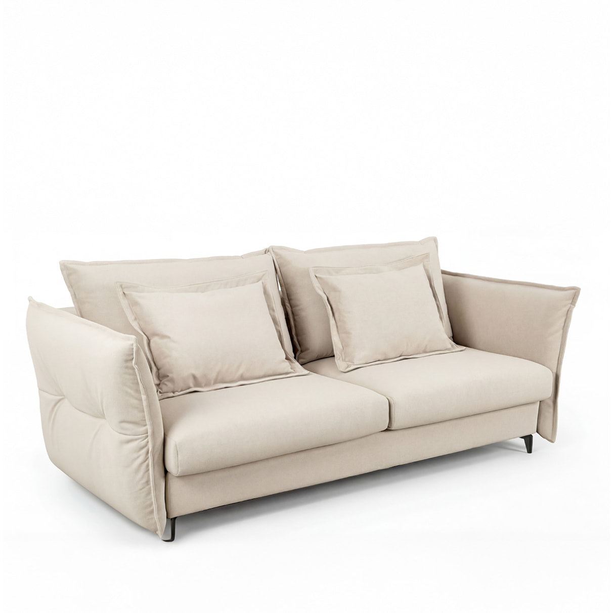 Canapé Tissu Droit Convertible Verduro - 3 Places