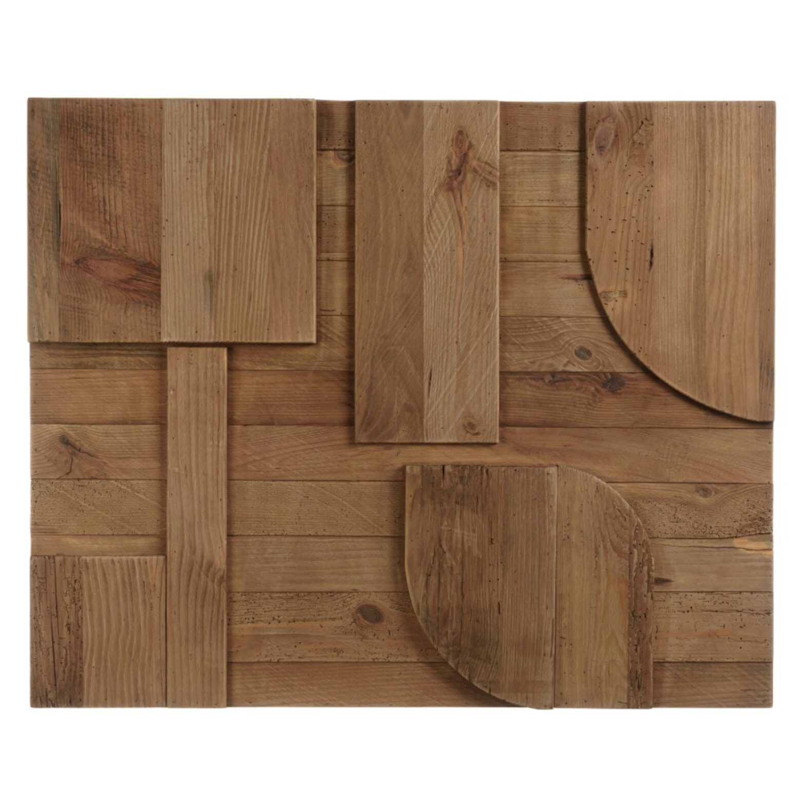 SANDY - Décoration murale A - 98x80cm formes géométriques Pin recyclé