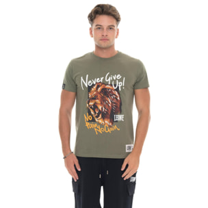 Camiseta de manga corta para hombre con estampado gráfico