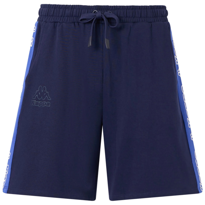 Kappa - Pantaloni Corti Uomo Blu - Logo Tape Gerri