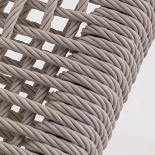 Chaise de jardin avec accoudoirs Palma crème Kare Design