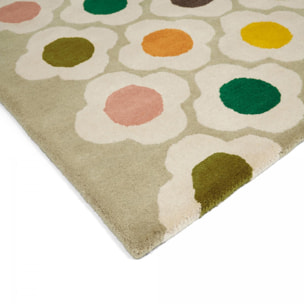 Tapis salon et chambre fait à la main en laine motif scandinave RAPI