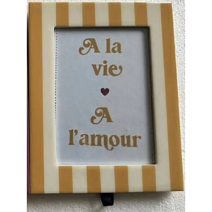 Cadre-photo Cheri jaune 18x23cm