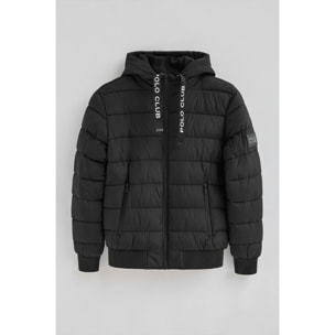 Chaqueta Comet negra con logo Polo Club