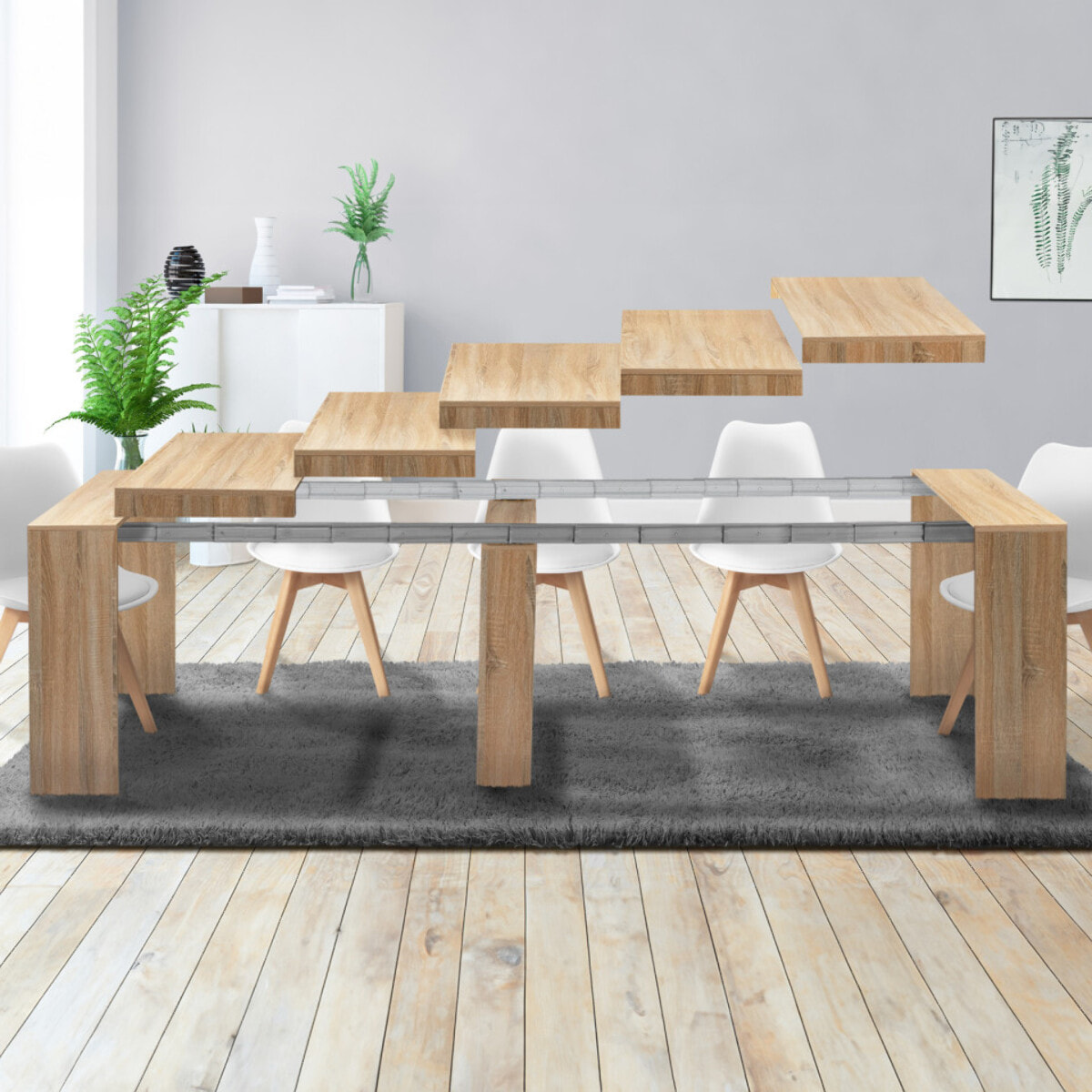 Consoles-tables à manger extensibles Nora - Bois