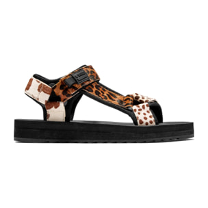 Sandalias de Tiras de Mujer en Animal Print