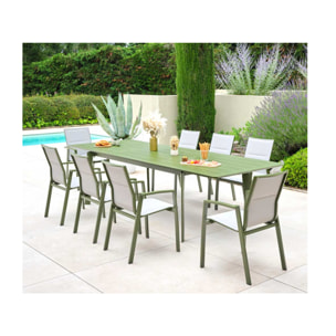 Ensemble table et chaises de jardin  - Vert Mélèze - NAIROBI