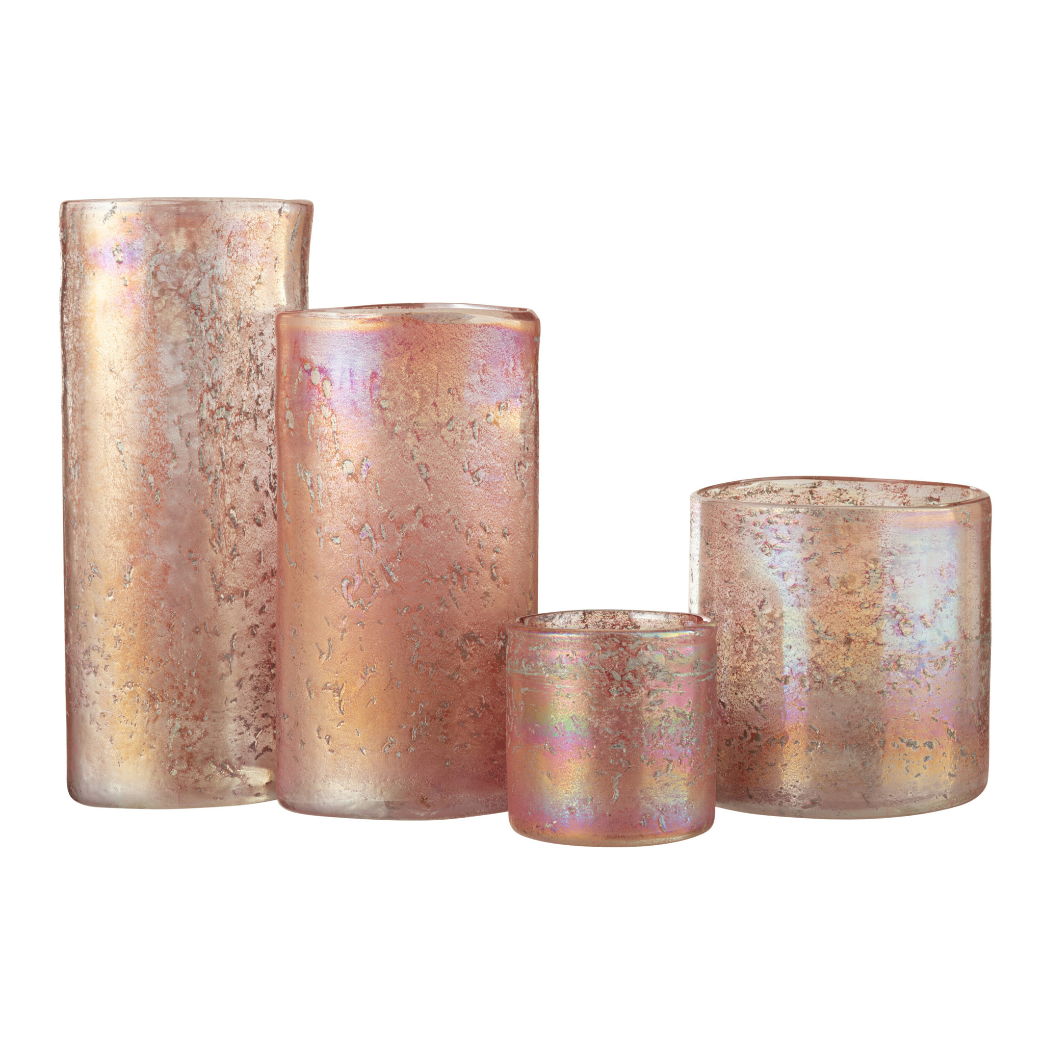 J-Line vase Oval - verre - rose - extra large - 30 cm de hauteur