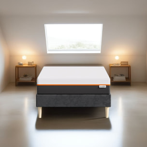 Matelas mousse gel à mémoire de forme, double confort, 22cm - DUAL CONFORT