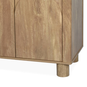 Buffet exotique bois MDF. buffet bas. 2 portes longueur 80 cm