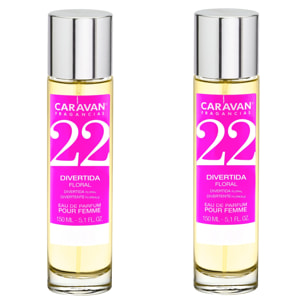 Caravan fragancias set de 2 frascos perfume de mujer nº22, de 150 ml