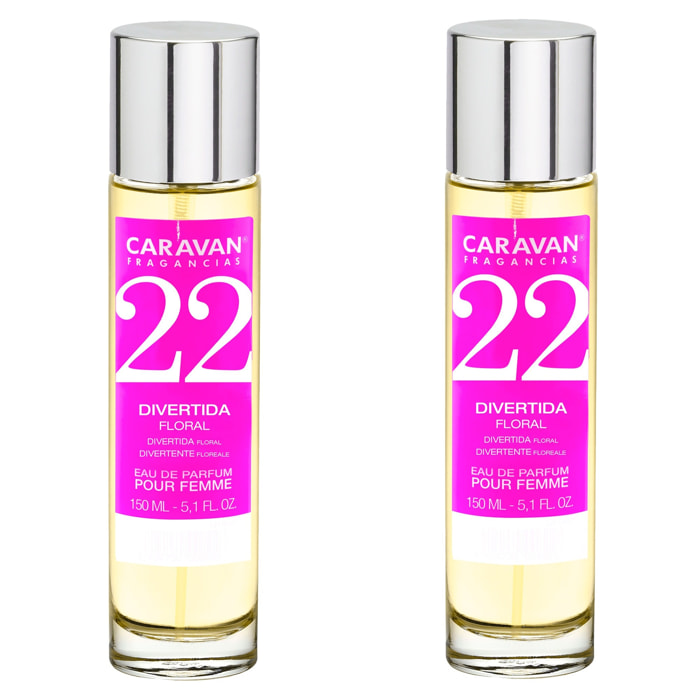 Caravan fragancias set de 2 frascos perfume de mujer nº22, de 150 ml