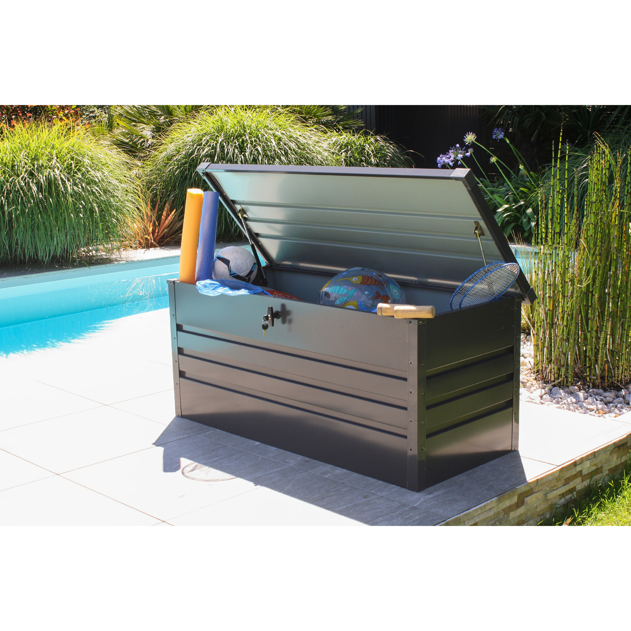 SCATOLA - Coffre de jardin en acier galvanisé