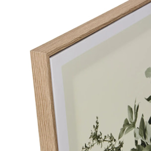 Toile imprimée encadrée Cecilia vert 45x60cm