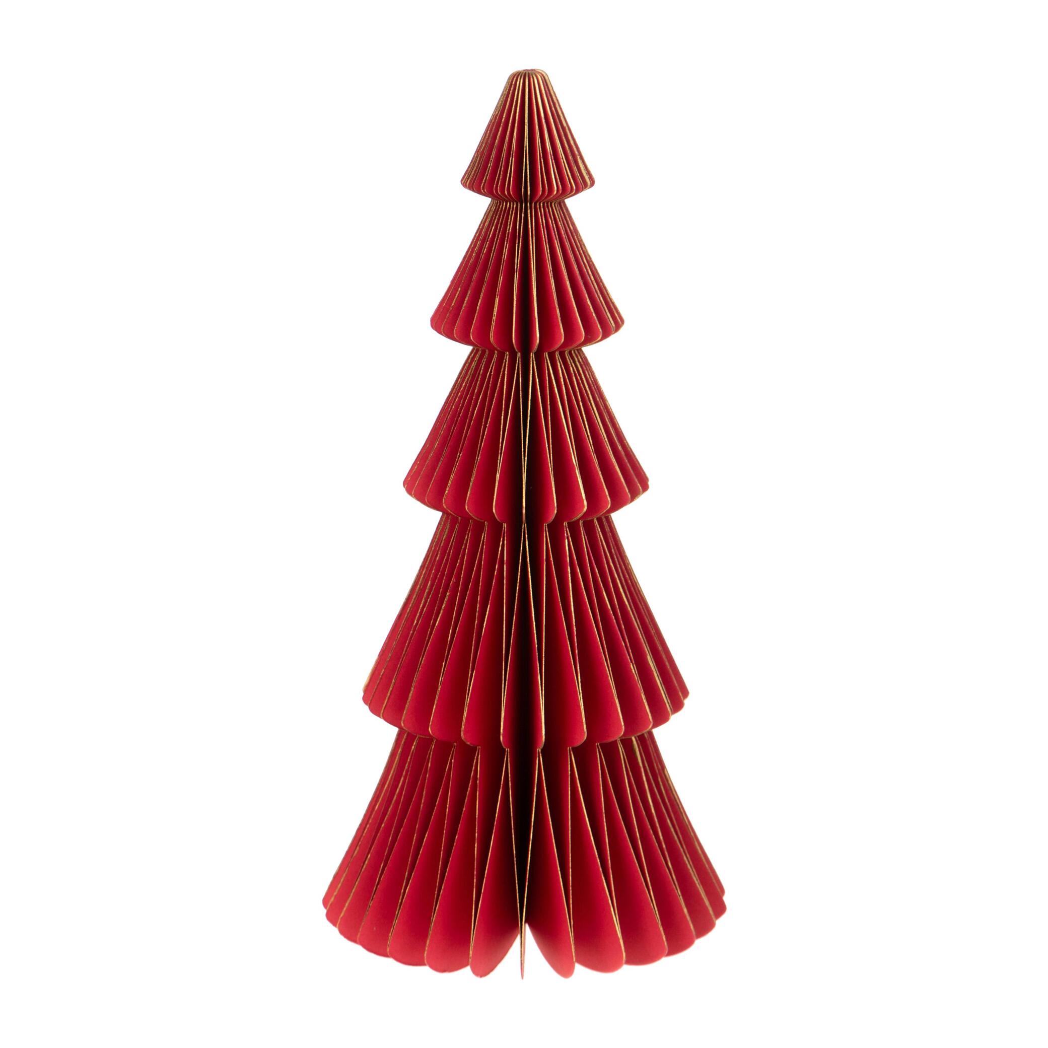 Albero carta - Pezzi 1 - Colore Rosso - 56x120Hx56cm - Bianchi Dino