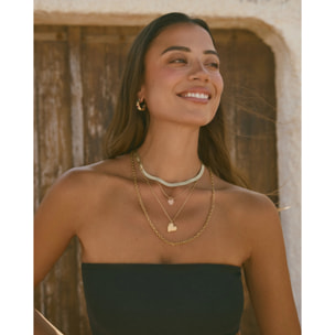 Collar Sweet Heart Stone Baño Oro