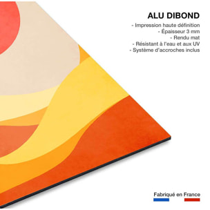 Tableau scandinave Vague harmonieuse Tableau alu Dibond