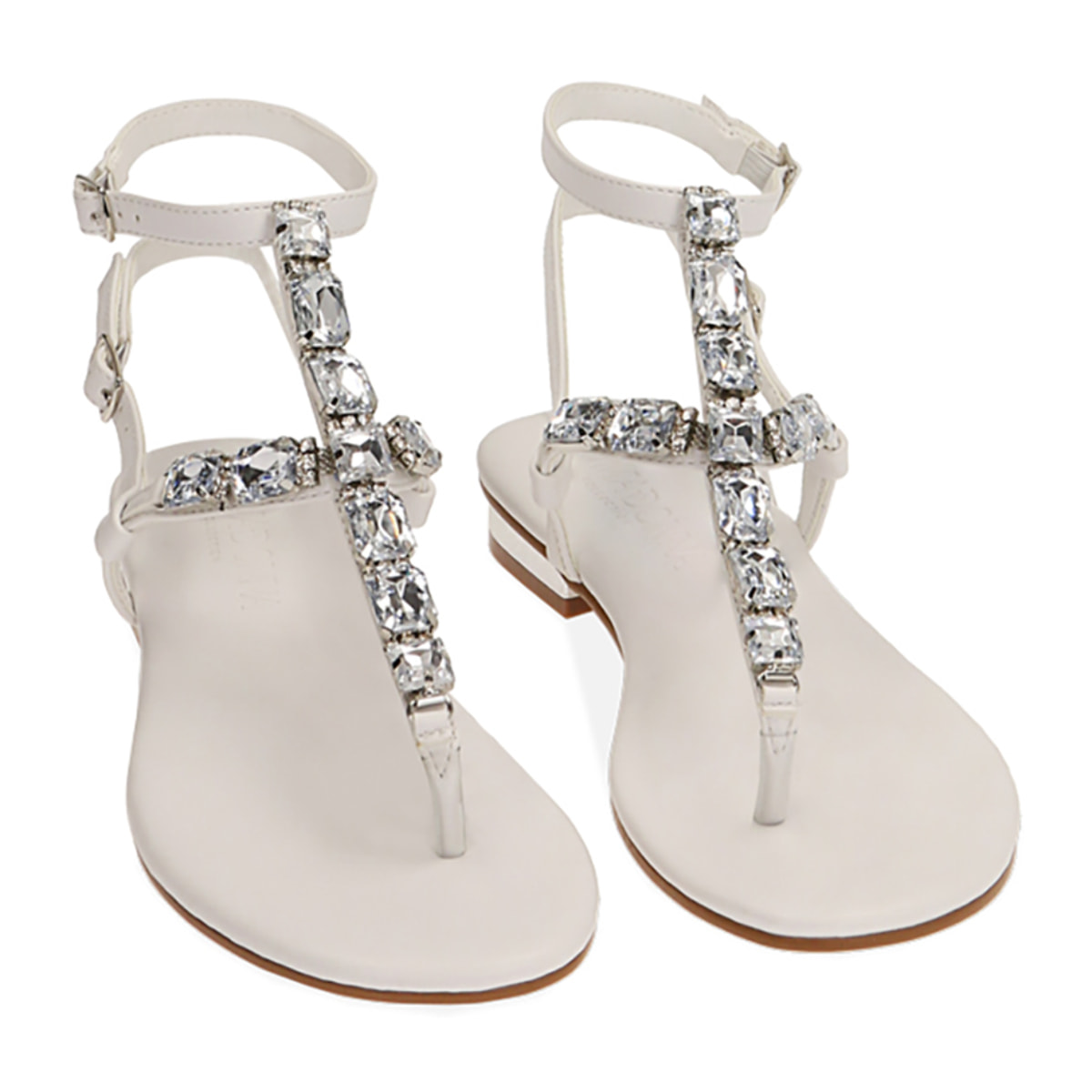 Sandali infradito gioiello bianchi