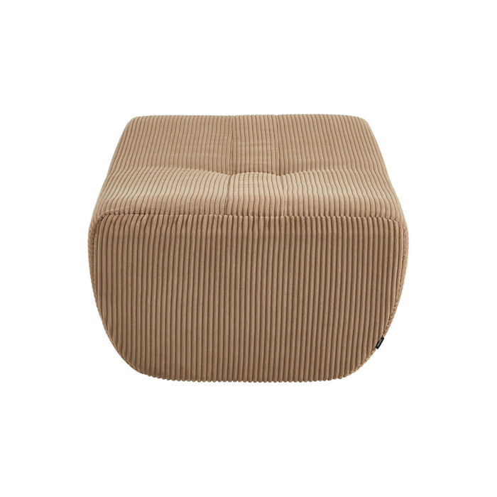 Pouf, repose-pieds pour chauffeuse Sokol velours côtelé SOKOL