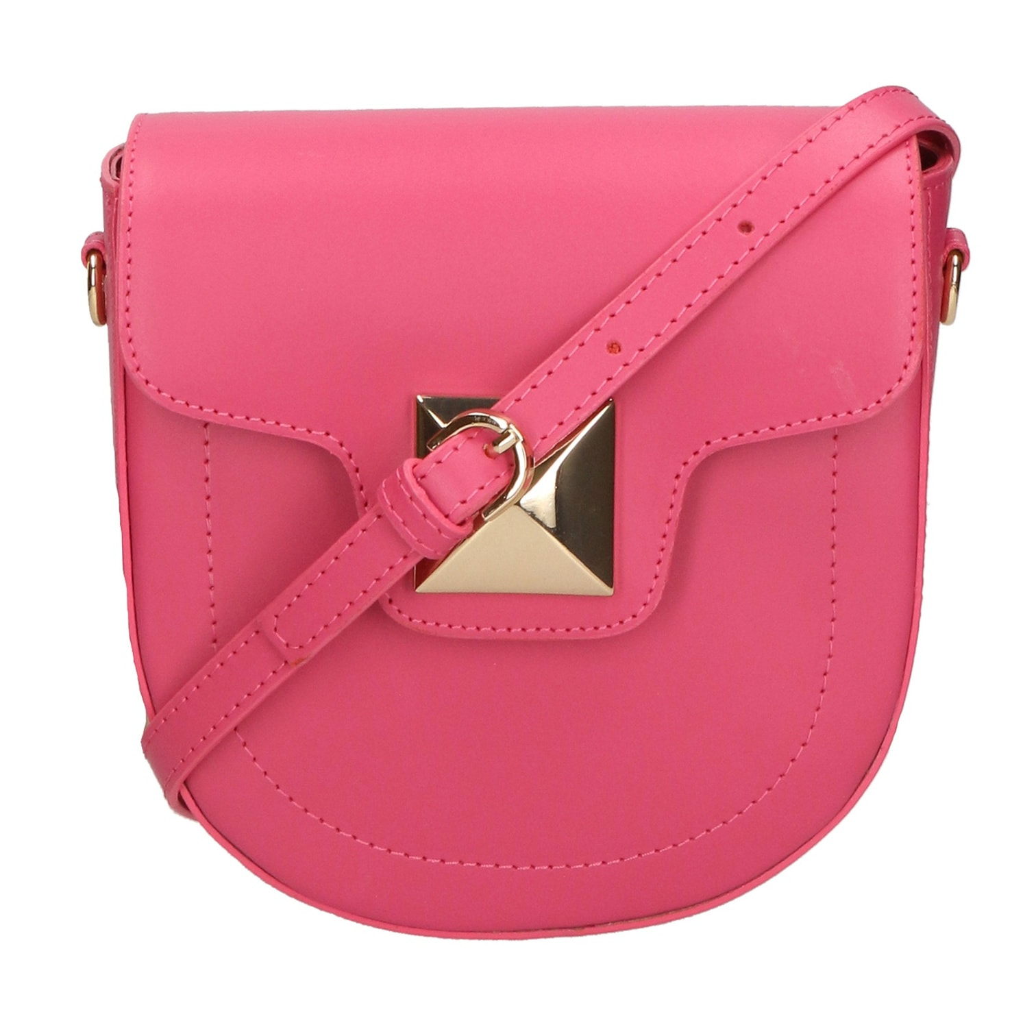 Borsa a tracolla da donna - Modello Calista - Vera pelle - 19.0 x 20.0 x 7.0 cm