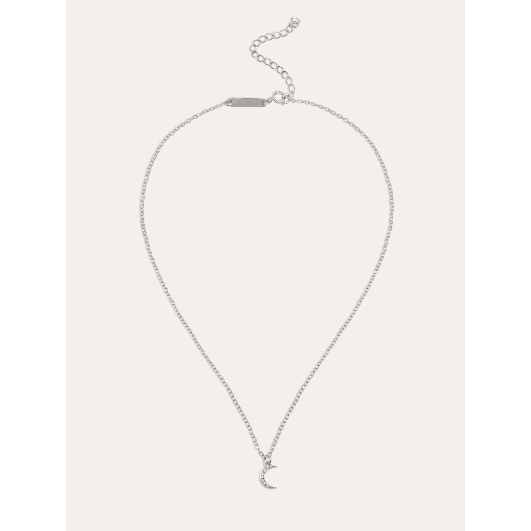 Collana Over the Moon in Argento