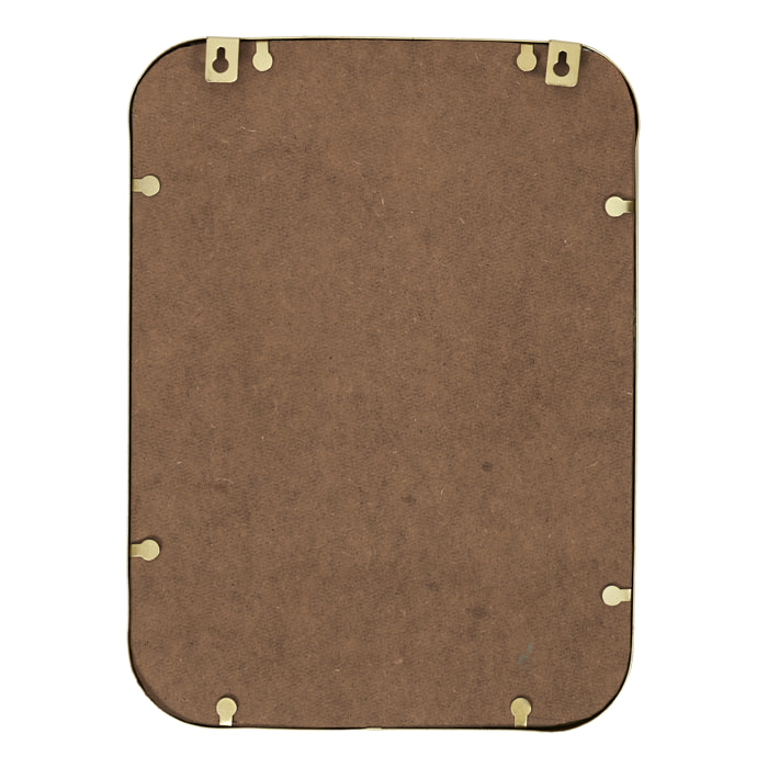 Miroir Deco Contour Deco Dore Carre