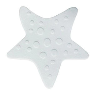 sticker figurine antidérapant de douche ou baignoire PVC ASTERIE x5pcs Blanc Spirella