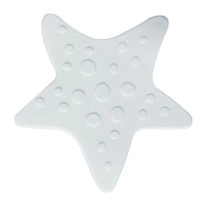 sticker figurine antidérapant de douche ou baignoire PVC ASTERIE x5pcs Blanc Spirella