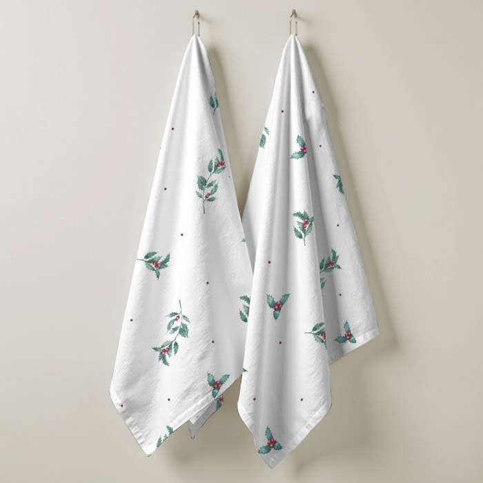 Essuie tout 100% coton White Christmas 2