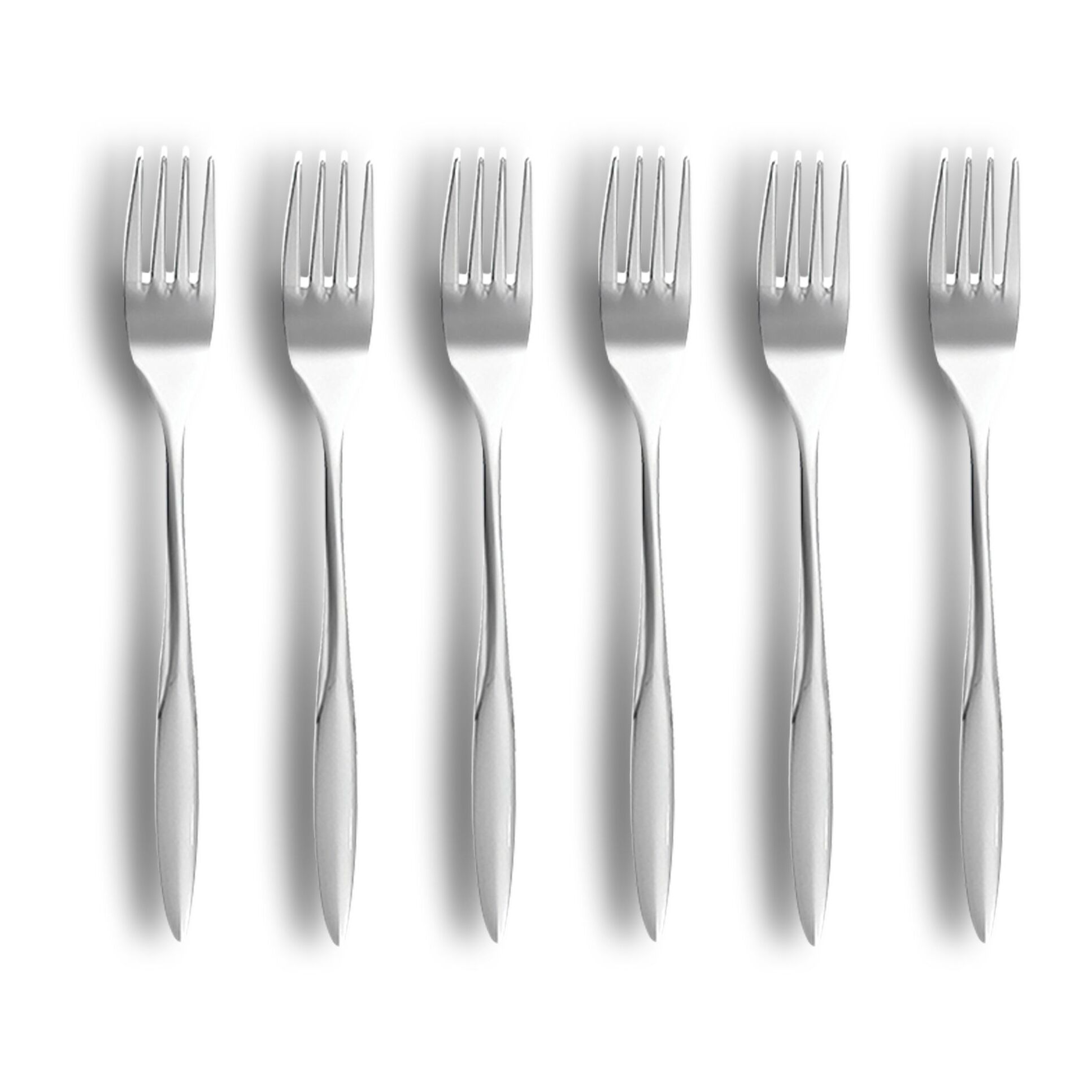 Lot de 6 fourchettes en acier inoxydable  ATHENA