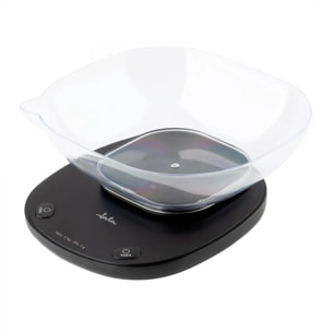 Báscula de cocina JATA HBAL1709 con bol de 1 litro. Hasta 5 kg. Función de tara. Alta precisión