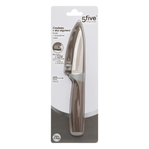 Couteau avec lame 8,20cm et étui doucle fonction